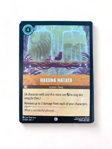 Hakuna Matata #27/204.EN.1 [Legendary Non-Foil] Disney Lorcana | eBay