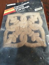 Bendix Embossed Molding Acanthus Square Medallion Decorative Wood Carving #1524