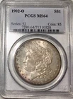 1902 O MS64 Morgan Dollar PCGS nice coin light tone