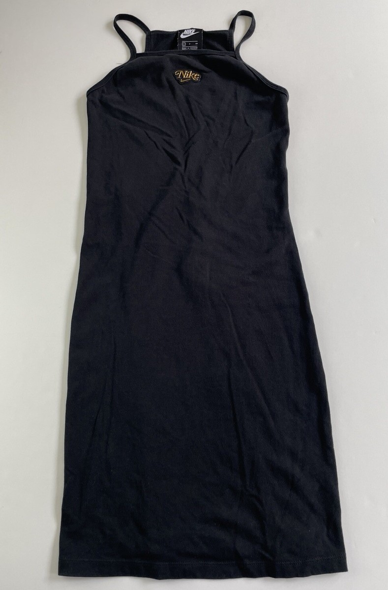 Nike Black Skirt Dress Women's Size Medium Straps Rare