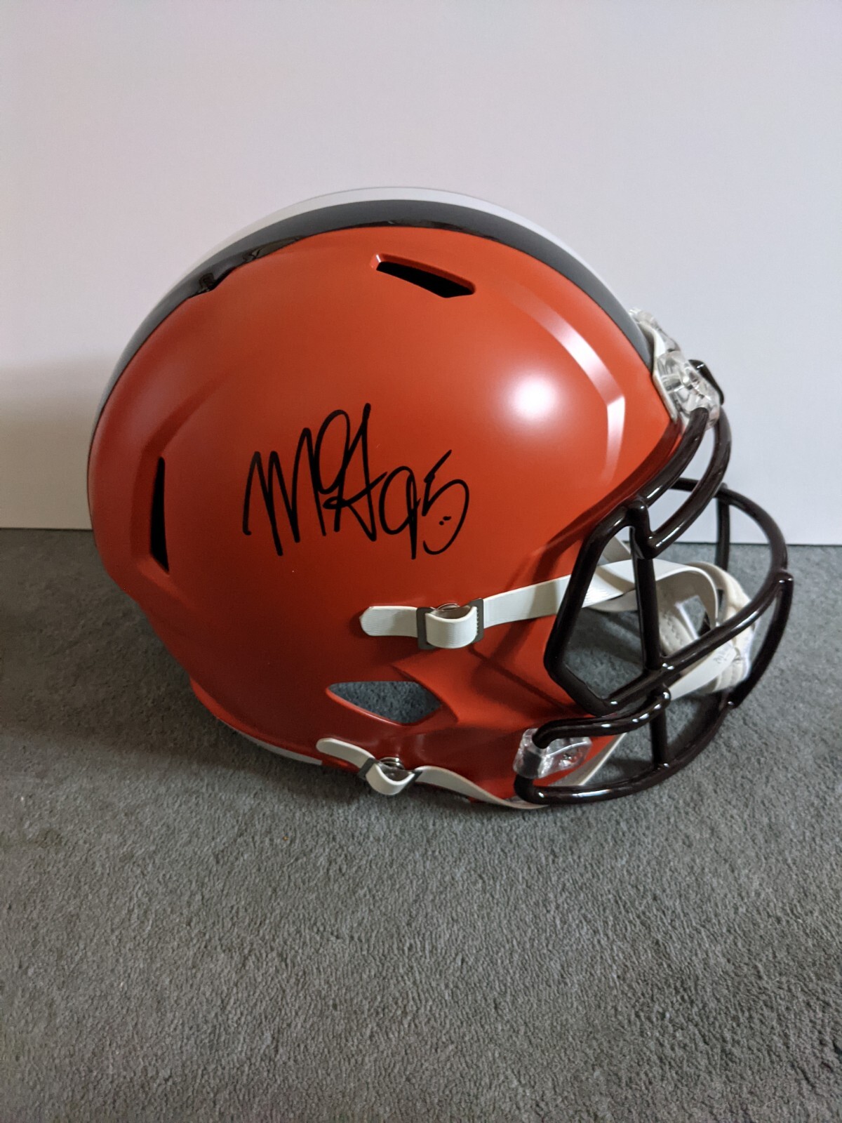 MYLES GARRETT Autographed Signed Cleveland Browns F/S SPEED REP HELMET BECKETT 