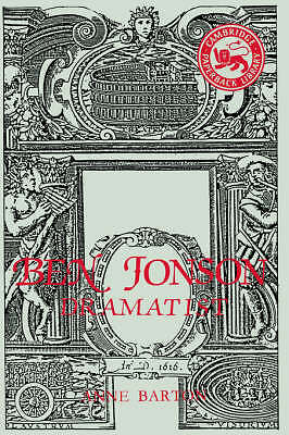 Ben Jonson Dramatist Barton Paperback Cambridge University Press 9780521277488