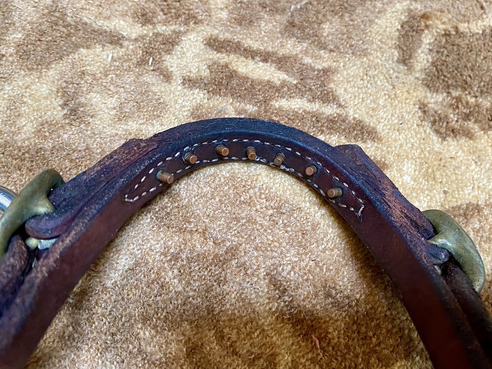 Used Correction Bit S Shank + Leather Curb Strap + Bit Hobble Roping NBHA ACTRA eBay