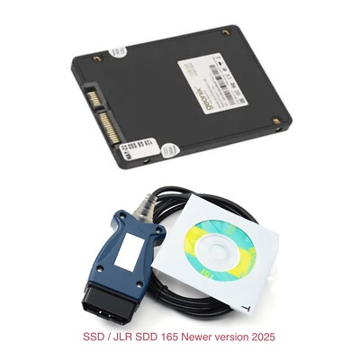 2025 Jaguar Land Rover JLR SDD PRO V165 Online FERTIG VERBAUTE SSD + VCI Kabel