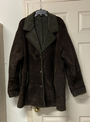 Braefair Leather Mens Over Coat Shirling Size XXL