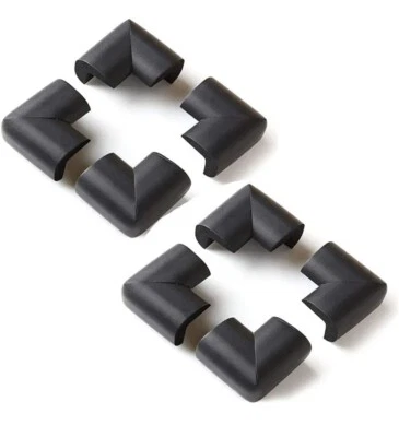 8 x AKORD extra dicker Baby Sicherheit Eckenschutz - schwarz Schreibtisch Tisch Abdeckung Cu