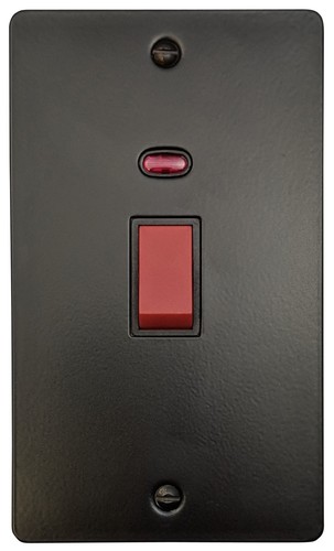 G&H Flat Plate Matt Black FFB3-PB Light Switches, Plug Sockets, Dimmer, Toggle - Picture 26 of 46