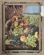 Margot Fall AUTUMN AFTER CHRISTMAS "Autumn d'apr s Noel" Needlepoint Canvas 3353