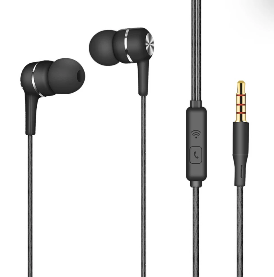 In Ear Kopfhörer Ohrstöpsel Mikrofon Headset Stereo Sport Bass Viele Farben NEU - Bild 1 von 1