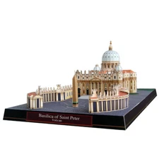 DIY Basilica of Saint Peter Vatican Famous Building 3D Paper Model Puzzle Kit