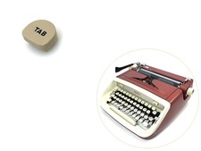 TAB Key for Royal Safari Sabre Custom II III Typewriter Vtg Keyboard Keytop thumbnail