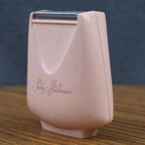 Vintage Lady Sunbeam Elektrorasierer LS-6 pink integriertes leichtes & hartes Reiseetui - Bild 4 von 23
