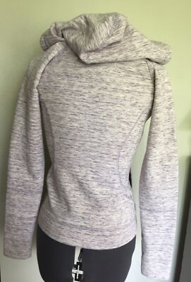 Asics XS Purple and white zip jacket Thumb Holes | eBay
