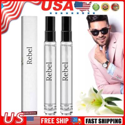 2PCS Rebel Pheromone Cologne for Men, New Rebel by Alloura for Men, USA