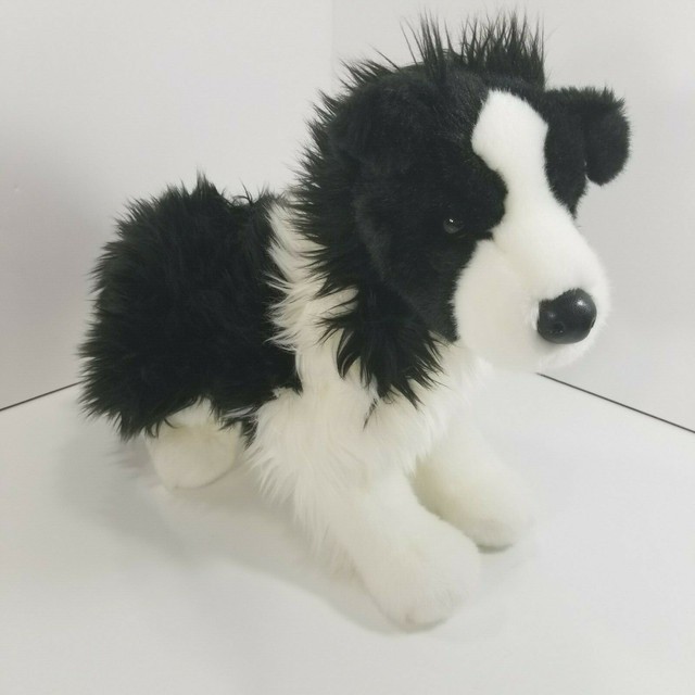 Douglas Cuddle Toy Chase Border Collie Plush Dog Black White Stuffed Animal 14