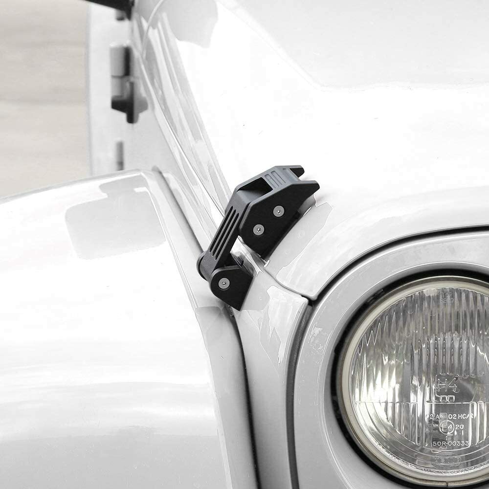 Black Stainless Steel Hood Latch Hood Catch Kit For 2007-2018 - Foto 7