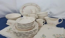 TEA  ROSE Pfaltzgraff Buy By The Piece Pink Stoneware Plate Bowl Platter Sugar