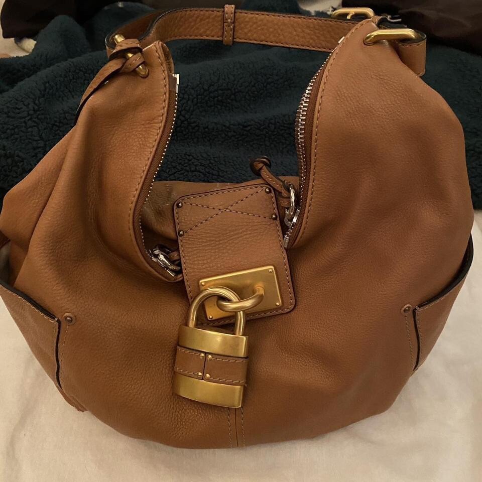 Chloe Paddington Brown Leather Hobo Handbag | eBay