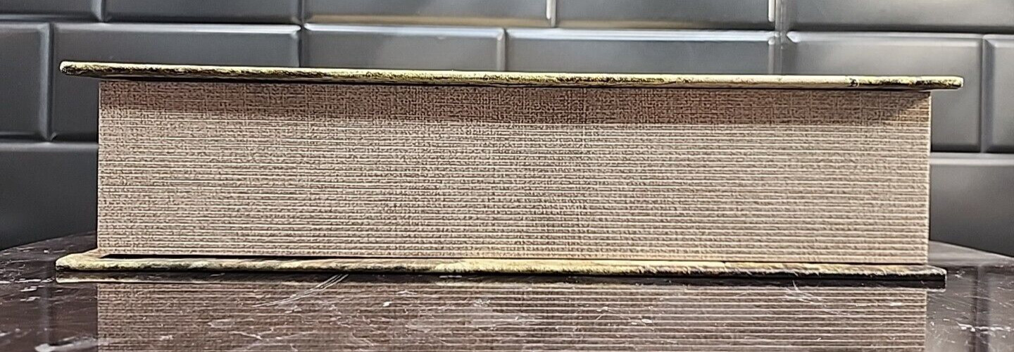 Butterfly Taxonomy Wooden Hollow Hideaway Safe Box Book Magnetic 12×8×2.75"