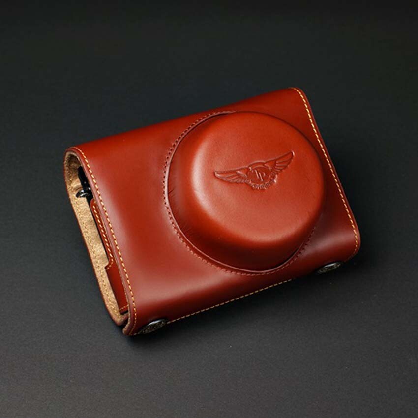 For Leica D-LUX6 Handmade Genuine Real Leather Half Camera Case