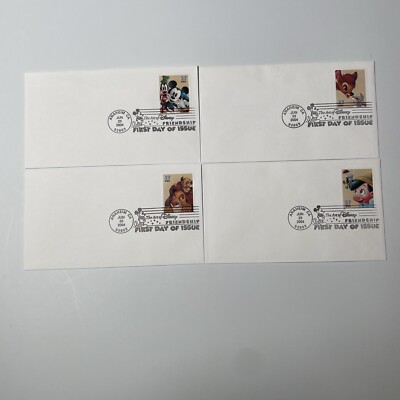 Disney: Friendship FDC Set of 4 Item #566763 First Day of Issue