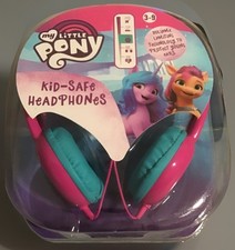 My Little Pony PINK & TEAL Headphones Kid Safe Volume Limiting NEW, SEALED