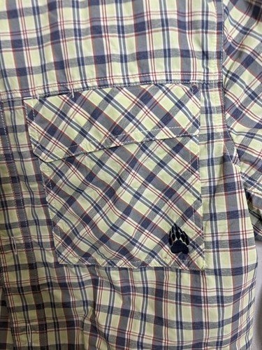 Alaskan Hardgear Shirt Men L Vented Short Sleeve Button Up  Plaid - Picture 2 of 3