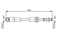 Bosch Bremsschlauch 1 987 481 675 FüR MERCEDES-BENZ