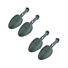 WAJJ 2 Pairs Plastic Shoe Tree Stretcher Shaper for Men Adjustable Greenx2