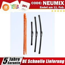 Scheibenwischer Wischerblätter Set Passt für VW Lupo 1998-2003 3x Gummi Schwarz