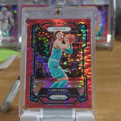 Panini 2023-24 Prizm LaMelo Ball #41 Charlotte Hornets Red Prizm /299