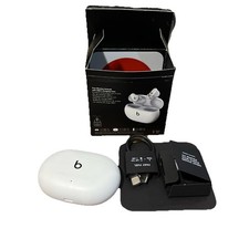 Charging Case For Beats Studio Buds - White W/ Box, Charging Cable - New