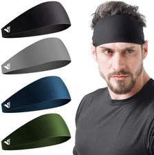 Running Headbands for Men Sweatbands Sports Sweat Bands Mens Workout Thin