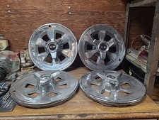 1965 65 Chevy C2 Corvette 15 Hubcaps Full Wheel Cover Set Oem Gm