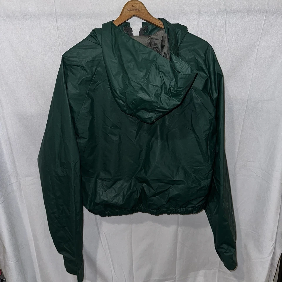 Vintage Columbia Wading Fly Fishing Jacket Hooded Waterproof PVC Sz XXL - Image 2 of 4