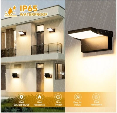 GXXG 40W LED Wandleuchte Außen 4000 Lumen Modern Wandlampe Aussen/Innen Warmweiß - Bild 1 von 2