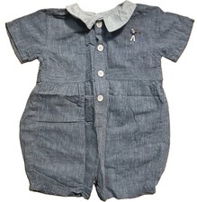 Kid s Sz 24 Months Blue Sailor Signalman Romper Two Turtles Sweet Potatoes VTG