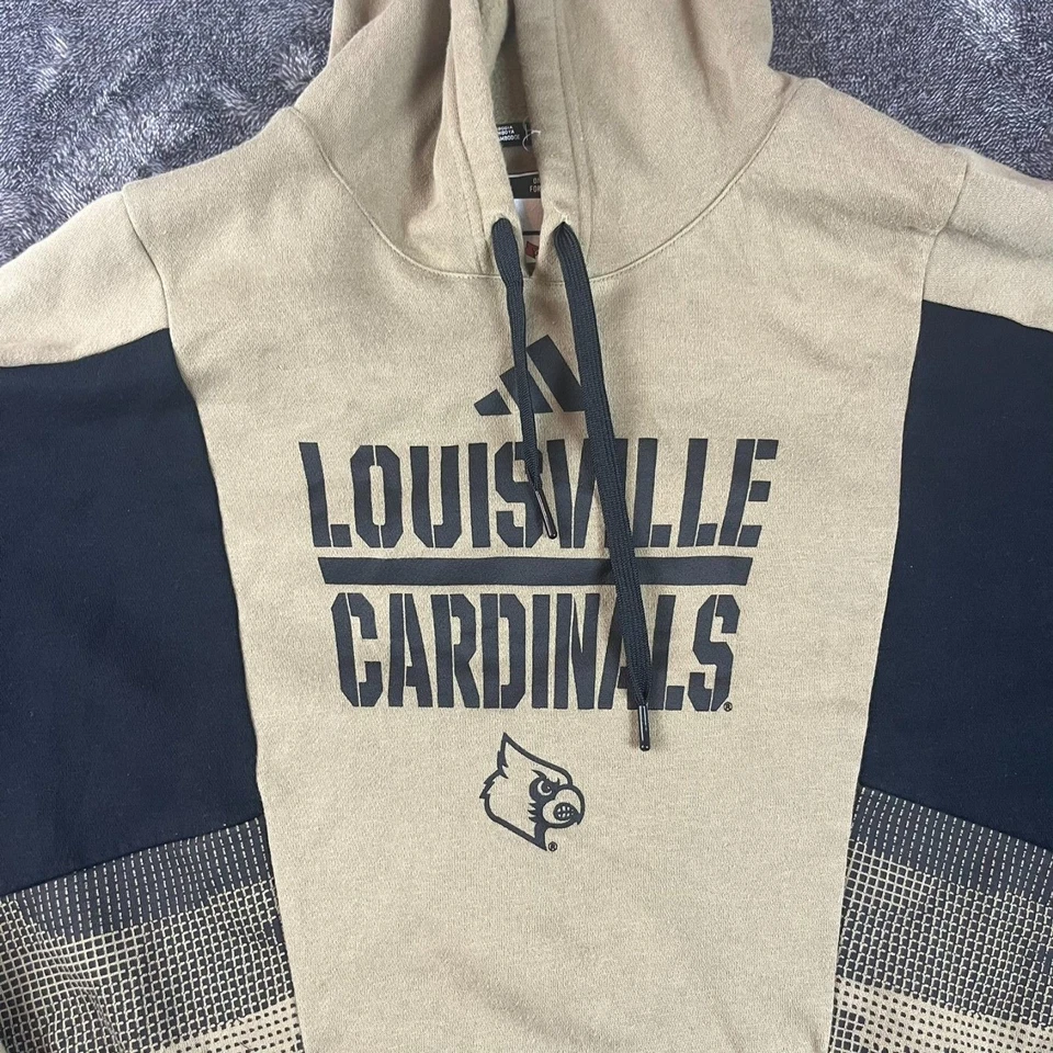 Sudadera con capucha polar camuflada para hombre Adidas Louisville Cardinals Team XLT Foto 2 de 4