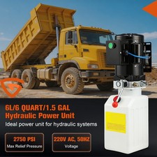 220V 6L 2.2KW Car Lift Hydraulic Power Unit Pack Auto Pump Heavy Duty Vehicle UK