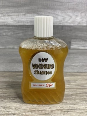 VTG 1940s Woodbury Shampoo Bottle  Unopened 11.5 fl oz  Andrew Jergens Co. NOS