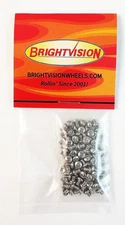 100 1/8" SILVER 2-56 Phillips Head Screw-In Rivets For Customs & Restorations