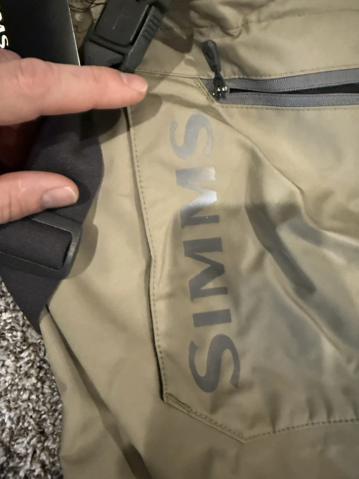 NEW Simms Tributary Stockingfoot Waders Men's XL Tan NO BELT INCLUDED - Image 2 of 4