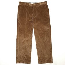 Orvis Brisbane Moss Corduroy Pants Mens 36x27  Cuffed Straight Leg  Outdoors