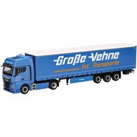 "Herpa 319287 H0 Man Tgx Gx Gardinenplanen-Sattelzug \"GroßE-Vehne\" H0 + Neu"
