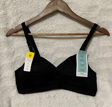 New Playtex Nursing Maternity Bra Women M Black Foam Cup Wirefree Stretch 4958