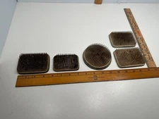 Vintage Flower Frog Holder Lot Of 5 Spiked Floral Arrangement Decor