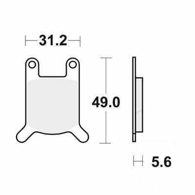 TRW Bremsbeläge Standard MCB508 passend für Hercules RX-9 80 1982-1985