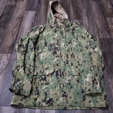 US Navy Working Uniform NWU Type III Parka Medium Regular AOR2 Goretex W/Hood