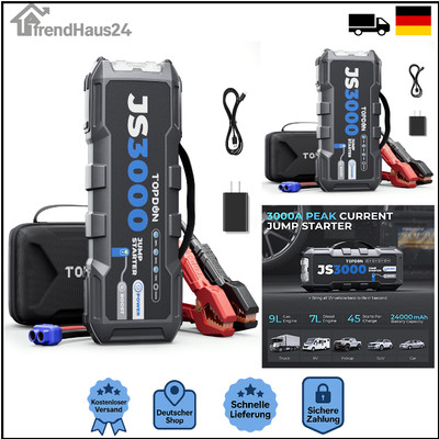 TOPDON JS3000 Starthilfe 3000A 24000mAh