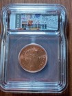 Falkland Islands 2004 2 Pence Copper Coin KM#3a RD ICG Genuine — photo 2